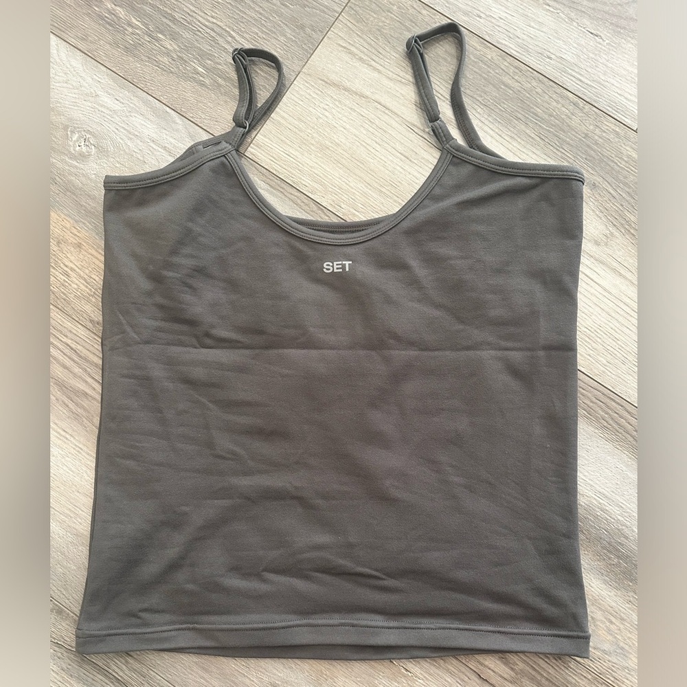 SET ACTIVE Formcloud Longline Cami - Graphite